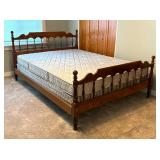 Vintage Queen Bed Headboard and Footboard