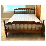 Vintage Queen Bed Headboard and Footboard