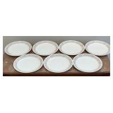 Seven Corelle Plates and Bowls