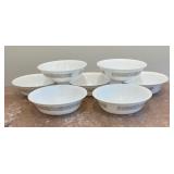 Seven Corelle Plates and Bowls
