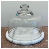 Dutch Garden Marble Based Cheese Dome