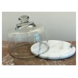 Dutch Garden Marble Based Cheese Dome