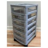 Organizational Cart with Crafting Supplies
