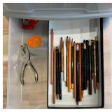 Organizational Cart with Crafting Supplies