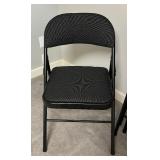 Four Metal Folding Chairs