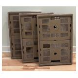 Four Foldable Storage Crates