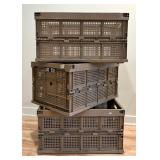 Four Foldable Storage Crates
