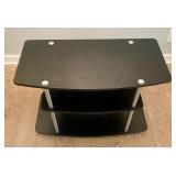 Three Tiered Black Media Stand