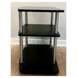Three Tiered Black Media Stand