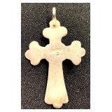 Beautiful Silver and Turquoise Cross Pendant