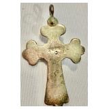 Beautiful Silver and Turquoise Cross Pendant