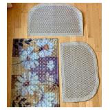 Three Small Throw Rugs