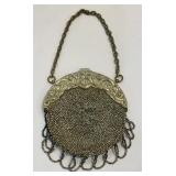 Antique and Vintage Handbags including an Antique Metal Mesh Handbag
