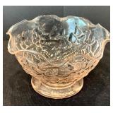 Vintage Light Pink Depression Era Glass Ice Cream/ Desert Bowls