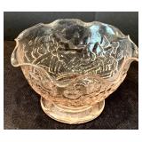 Vintage Light Pink Depression Era Glass Ice Cream/ Desert Bowls