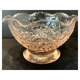 Vintage Light Pink Depression Era Glass Ice Cream/ Desert Bowls