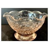 Vintage Light Pink Depression Era Glass Ice Cream/ Desert Bowls