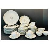 Large Vintage Set of China Noritake China Candice Pattern