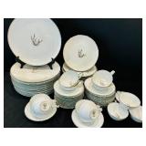 Large Vintage Set of China Noritake China Candice Pattern