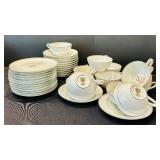 Large Vintage Set of China Noritake China Candice Pattern