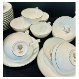 Large Vintage Set of China Noritake China Candice Pattern