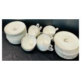 Large Vintage Set of China Noritake China Candice Pattern