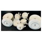 Large Vintage Set of China Noritake China Candice Pattern