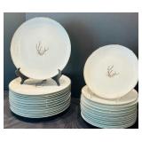 Large Vintage Set of China Noritake China Candice Pattern