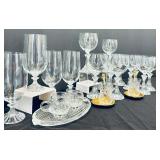 Gorgeous Glass Including Mikasa Champaign Flutes, Wine Glasses, Tea Glasses and More!