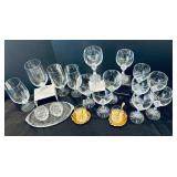 Gorgeous Glass Including Mikasa Champaign Flutes, Wine Glasses, Tea Glasses and More!