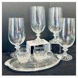 Gorgeous Glass Including Mikasa Champaign Flutes, Wine Glasses, Tea Glasses and More!