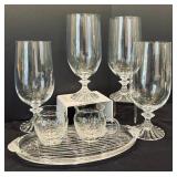 Gorgeous Glass Including Mikasa Champaign Flutes, Wine Glasses, Tea Glasses and More!