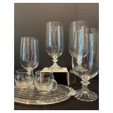 Gorgeous Glass Including Mikasa Champaign Flutes, Wine Glasses, Tea Glasses and More!
