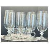 Gorgeous Glass Including Mikasa Champaign Flutes, Wine Glasses, Tea Glasses and More!