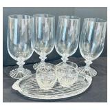 Gorgeous Glass Including Mikasa Champaign Flutes, Wine Glasses, Tea Glasses and More!