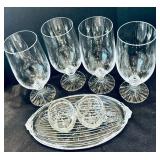 Gorgeous Glass Including Mikasa Champaign Flutes, Wine Glasses, Tea Glasses and More!