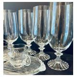 Gorgeous Glass Including Mikasa Champaign Flutes, Wine Glasses, Tea Glasses and More!