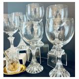 Gorgeous Glass Including Mikasa Champaign Flutes, Wine Glasses, Tea Glasses and More!