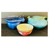 Variety of Rice Bowl, Small Bowls, Teapot Ceramic and Pottery