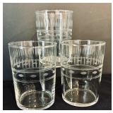 Gorgeous Clear Glass Including Wine Glasses, Wine Glasses with Cobalt Stems, Crisa Cocktail Glasses and Crisa Drinking Glasses with Flowers