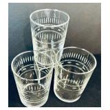 Gorgeous Clear Glass Including Wine Glasses, Wine Glasses with Cobalt Stems, Crisa Cocktail Glasses and Crisa Drinking Glasses with Flowers