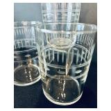 Gorgeous Clear Glass Including Wine Glasses, Wine Glasses with Cobalt Stems, Crisa Cocktail Glasses and Crisa Drinking Glasses with Flowers