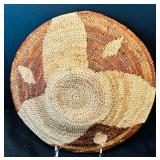 Three Vintage Native American Decorative Wall Hanging Baskets or Basket "Shield of the Worrier"
