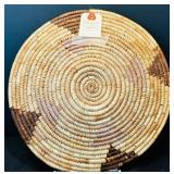 Three Vintage Native American Decorative Wall Hanging Baskets or Basket "Shield of the Worrier"