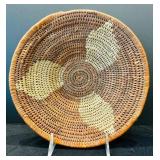 Three Vintage Native American Decorative Wall Hanging Baskets or Basket "Shield of the Worrier"