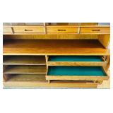 Mid Century Modern Danish Teak Credenza and Hutch by Kibaek Møbelfabrik