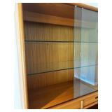 Mid Century Modern Danish Teak Credenza and Hutch by Kibaek Møbelfabrik