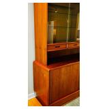 Mid Century Modern Danish Teak Credenza and Hutch by Kibaek Møbelfabrik