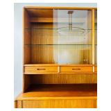 Mid Century Modern Danish Teak Credenza and Hutch by Kibaek Møbelfabrik