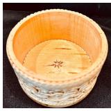 Vintage Beautiful Color Two Woven Baskets and Trinket Box